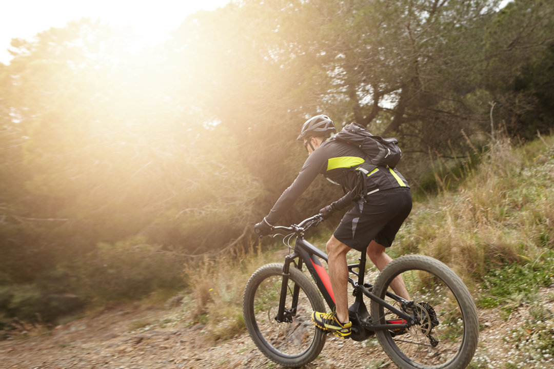 E-bike on trail.