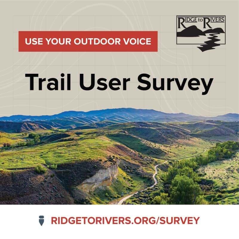 Use Your Outdoor Voice - take the Annual Trail User Survey. 